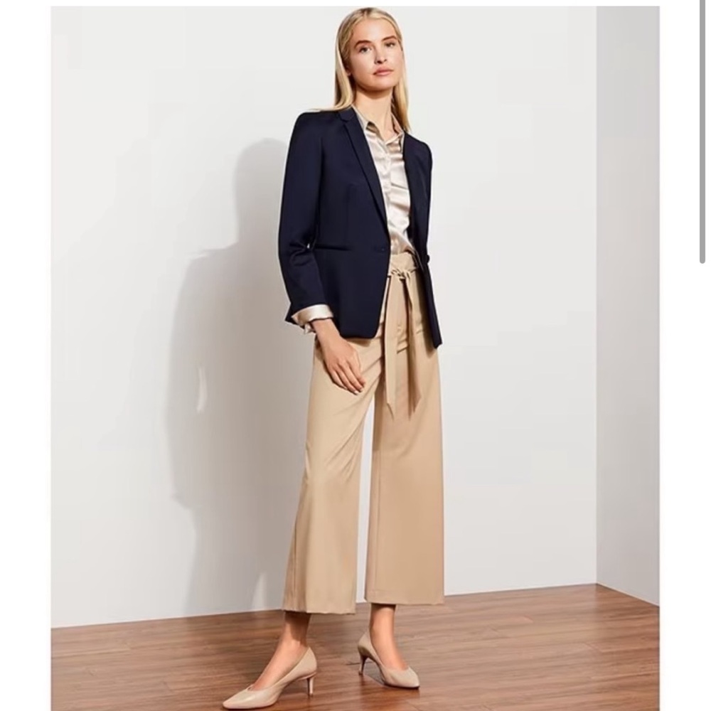 Antonio Melani Nicole Notch Collar Wool Blazer in Navy